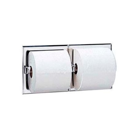 BOBRICK Bobrick 600 Series Recessed Double Tissue Dispenser - Satin - B6977